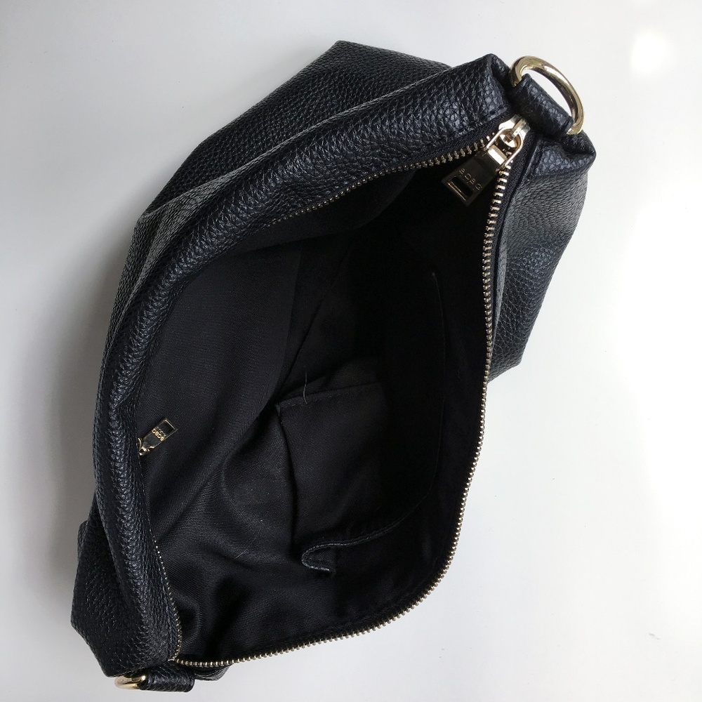 BCBG faux leather pouch bag